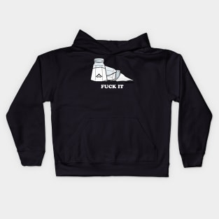 Salty Tees OG logo White Kids Hoodie